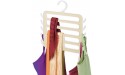 iDesign InterDesign Remy Closet Organizer Hanger for Camisoles Scarves Pashminas Accessories-White Gold - B9XV5ZBMN