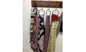 Joyindecor Belt Scarf Hangers for Closet 8 PCS Nonslip Steel Tie Rings Holder Organizer for Neckties Shawls Scarves Pashminas 8 Pack Black - BHNNMW2BL