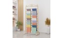 KKCF Scarf Stand Floor Standing Freestanding Metal Shawl Organizers Storage Holder Modern Heavy Duty Display Stand for Towel Belts Jeans 3 Colors Color : Gold Size : 45x175cm - BOCPNJ2NU