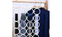 KLEAFS Handmade Scarf Hangers for Closet with Swivel Hook Space-Saving Scarf Organizer Hanger for Tailor Shop Classical Lifestyle for Hijab Silk Scarf or Accessories Beige 20 Rings - B99L1IHZA