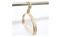 KLHHG 5 Pcs Metal Simple Design Half Round Belt Scarf Ring Storage Closet Hanger Fancy Rose Gold Scarf Towel Rack Organizer Color : Gold - BLF1QHAVT