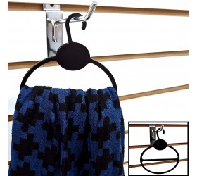 Large Scarf Hanger Rings Retail Plastic Fine Garment Hooks for Scarves Black 10 Pack ngohya - BDZDMB4N1