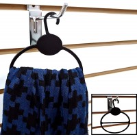 Large Scarf Hanger Rings Retail Plastic Fine Garment Hooks for Scarves Black 100 Pack ngohya - BQ2LRK7TO