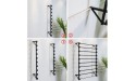 LJBP 13-Tier Black Wall Mounted Scarf Rack Space Saving Shawls Organizer Holder for Retail Store Home Studio Display Size : 80 x 20 x 160cm - BW4YL8DPX