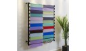 LJBP Wall Mounted Scarves Rack Extra Wide Storage Display Stand for Scarves Bath Towels Shawls Easy to Install Size : 135 x 20 x 160cm - BXR29YFNB