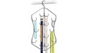 Lynk Platinum Hanging Scarf and Accessory Organizer-14 Hook Closet Organizer Rack for Scarves Belts and Jewelry - BUT9BC1W9