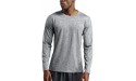 Mens Crewneck Athletic Long Sleeve Compression Shirts Baselayer T-Shirt Quick Dry Shirt Workout Sports Gym Pullover Tops White,3X-Large - BI7NDQCCH