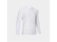 Mens Crewneck Athletic Long Sleeve Compression Shirts Baselayer T-Shirt Quick Dry Shirt Workout Sports Gym Pullover Tops White,3X-Large - BI7NDQCCH