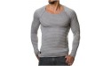 Men's Muscle T-Shirt Stretch Long Sleeve Gym Workout Bodybuilding Training Tee Shirts Casual Slim Fit Hipster Tops - BI9YL0PHI