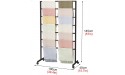 Mobile Multi-Purpose Display Rack Holder for Scarf Jeans Wrapping Paper Cloths Floor Standing Large Capacity Muti-Layer Storage Organizers with Wheels Color : White Size : Length100cm - BE1EH416K
