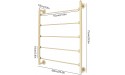 Wall Mount Scarf Display Stand Metal Scarf Rack Stand Organizer Tie Organizer Hanger Holder for Clothing Store And Home 23.6 x 3.9 x 29.5 Inch Gdrasuya10 Gold - B8I5IZ8IY