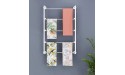 Wall Mounted Scarf Ribbon Display Stand Rack for Wrapping Paper Shawl 5 Tier Heavy Duty Steel Cloth Stoarge Organizer for Flower Shop Home Retail Stores - BKD6PIMSH