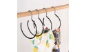 XIAOSI 5 Pcs Black Holder Hanging Hook Save Space Belts Closet Organizer Storage Hangers Scarf Rack Scarf Ring HangersBlack - BUQEC3WFL