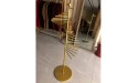 YXX 360° Display Rack Stand for Ties Belts & Scarves Floor Standing Scarf Holders for Closet Metal Sturdy Iron Space Saver Clothes Storage Shelf Color : Gold Size : High 150cm 59 - B3QWY9JPC