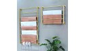 YXXDP Heavy Duty Wall Mounted Display Holder for Thin Blanket and Wallpaper Commercial Hanging Garment Rack for Scarf Shawls Hijab & Jeans Color : Gold Size : 120x9x60cm - B590SVUA8