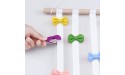 48.5 X 16.5 Bow Holder for Girls Hair Bows Baby Bow Holder w 7 Cotton Ribbons 6 Metal Hooks 1 Seamless Hook & 1 Wooden Wall Hook Hair Bow Organizer for Girls White - BFG6SCOQI