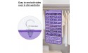 ANZORG Dual-sided Hanging Jewelry Organizer with 40 Zippered Pockets and 20 Hook Loops Necklace Holder Jewelries Organizer for Earrings Bracelets Rings with 360 Degree Rotating Hanger 40 Zippered Pockets and 20 Hook Loops-Purple - BKKT9ZEX4