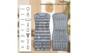 ANZORG Dual sided Jewelry Hanging Organizer Closet Necklace Holder for Earrings Bracelets Rings with 42 Clear Pockets and 17 Hook Loops Grey） - BXYUH1T6O