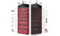 CHICECO Hanging Jewelry Organizer,Dual Sided with Zippered Pockets Necklace Earring Accessory Organiser Large Jewelry Storage Container for Door Wall Closet - BHXWVNTW5