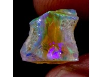 dazzlegems Ultra Fire Opal Rough Gemstone Raw Crystals Gemstone Ethiopian Opal Rock Jewelry Making Supplies Chakra Healing Energy Stone Reiki Meditation Art-Crafts-DIY Stone,04.30Cts, - B64617ASG