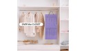 Dofilachy Hanging Jewelry Organizer Necklace Holder with 24 Hooks Jewlwey Organizer Wall Mounted for Earrings Necklace Bracelet Display Light purple - B9RP8TTNY