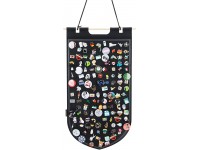 Hanging Brooch Pin Storage Organizer Pin Wall Display Banner for Display Pins Buttons and Lapel Collections Brooch Pin Collection Storage Holder Holds Up to 141 Pins. Black - BZGXF36WH