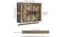 Ikkle Rustic Jewelry Cabinet Organizer Wall Mounted Jewelry holder with Wooden Barn Door with Removable Bracelet Rod for Necklaces Earrings Bracelets Ring Wood Jewelry Box - BCP79G546