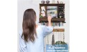 Jewelry Organizer Wall Mounted Wall Jewelry Organizer Wood Hanging Jewelry Organizer Rustic Jewelry Wall Organizer for Earring Studs Rings Necklaces and Bracelet - BL34NST12