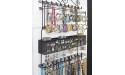 Longstem Organizers Over the Door Wall Jewelry Organizer in Black #6100 Holds Over 300 Pieces - B5SXYFAW0
