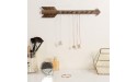 MyGift 8-Hook Rustic Jewelry Hanger Wall-Mounted Wood Arrow Necklace Rack Holder with 8 Jewelry Hooks - BGLZ45EME