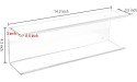 MyGift Wall Mounted Premium Quality Clear Acrylic Sunglasses Display Rack with Angled Edge Home and Retail Hanging Eyewear Organizer - BX0PAERCM