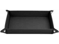 ONLVAN ™ Jewelry Leather Valet Tray for men travel valet tray12.8"×10.6"- Black - BFLTUQZX6