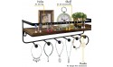 Rempry Hanging Jewelry Organizer Wall Mounted Shelves with Hooks Storage Wall Shelf Display Earrings Necklaces Bracelet Holder for Kitchen Bathroom Bedroom Set of 2 - BXG940ZZC