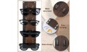 Set of 2 Rustic Mounted Sunglasses Storage Organizer Wood Eyeglasses Holder Sunglass Rack Eyeglasses Display Rack with Metal Hooks Glasses Wall Decor Hanging Jewelry Organizers for Home Decor - BB7MUTBY4