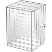 Sooyee Clear 3 Vertical Drawer Earring Display Stand Organizer216 Holds 108 Pairs Jewelry Hanger Storage Box - BEE9DRTJO