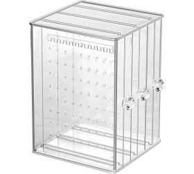 Sooyee Clear 3 Vertical Drawer Earring Display Stand Organizer216 Holds 108 Pairs Jewelry Hanger Storage Box - BEE9DRTJO