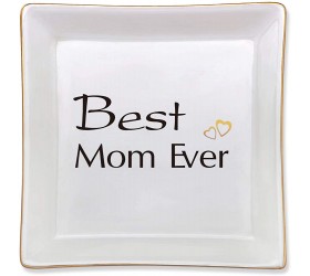 zhengshizuo Best Mom Ever Mom Birthday Gifts from Daughter Son Mother's Day Gifts For Mom For Wife For Grandma For Women Birthday Gifts for Mom Mother of The Bride Gifts,Mom Gift from Daughter Birthday Gift for Mom,Thanksgiving Gifts Jewelry Tray - B5