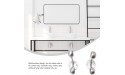 Angoily 2pcs Closet Rod Holder Closet Rod Socket Towel Rod Support for Bathroom - BI1Z3251B