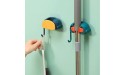 Angoily 2pcs Wall Mounted Broom Hooks Mop Wall Hangers Heavy Duty Tools Hanger Adhesive for Home Laundry Bathroom Kitchen Storage Rack - BS5DM2BSC