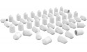 ClosetMaid 21203 Small Plastic End Caps for Wire Shelving 1000-Pack White - B2TC50X9S