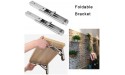 Foldable wall shelf 250 mm bracket for shelves foldable made of stainless steel triangular load capacity: 50 kg 2 pieces with fastening screws - B06LWYIE8