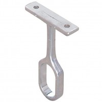 Hafele Center Support Bracket for Oval Closet Rod. Fits and Other Oval Wardrobe Tubes. Chrome Finish. - BECDV9JTX