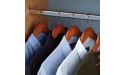 Hafele Premium Oval Wardrobe Closet Rod with End Supports 4 Pack 48 inch Chrome Closet Rod with Closet Rod Brackets - BMI16G2XZ