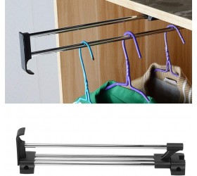 Hanging Closet Rod Expandable Storage Rack Adjustable Rod Poles for Hanging Clothes Indoor Outdoor houseware30 - B9T9YA1SA