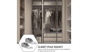 Housoutil 12pcs Closet Rod End Supports Wardrobe Bracket Closet Rod Bracket Closet Pole Rod Holder Shower Curtain Rod Pole End Supports - BW2R2QK2L