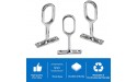 INCREWAY Oval Closet Rod Holder 4 Pcs Silver Zinc Alloy Oval Closet Rod Ceiling Bracket Middle Mounting End Flange Holder for Supporting Curtain Rods and Clothes Rails Full-Pass - BXNWMT92O