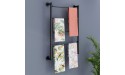 Kelendle Wall Mounted Wire Spool Rack 5Tier Ribbon Storage Holder Scarf Display Rack Wire Cable Dispenser Sewing Thread Organizer for Home Flower Shop Decoration Black - BU8M3KXRK
