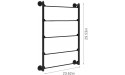 Kelendle Wall Mounted Wire Spool Rack 5Tier Ribbon Storage Holder Scarf Display Rack Wire Cable Dispenser Sewing Thread Organizer for Home Flower Shop Decoration Black - BU8M3KXRK
