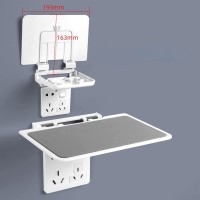 MIEDEON Mobile Phone Socket Bracket Wall-Mounted Creative Rack Router Box Storage Box Top Cover Widened Version - B29C01QVZ