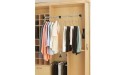 Rev-A-Shelf CPDR-2635 26 to 35 Inch Adjustable Side Mounted Pull Down Closet Rod with Telescoping Handle and Mounting Hardware Chrome - BVY717R5K